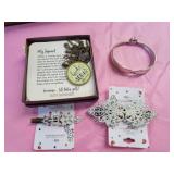 Gutsy Goodness Necklace Flatware Bracelet, Clips
