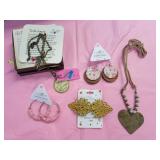 Gutsy Goodness Necklace & Earrings, Hair Barrette