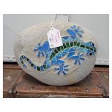 Mosaic lizard garden rock