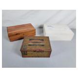 2 Wood & 1 Metal Box 1 Lane Cedar