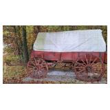 Outdoor Covered Wagon Landmark for Zelda Jean