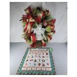 Christmas wreath & quilt Advent calendar