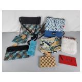 Handmade hipster purses, make up bag, glass case