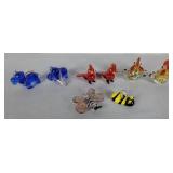 Miniature glass creatures (8)