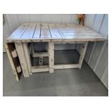 NICE Gateleg Table & 4 self storing benches
