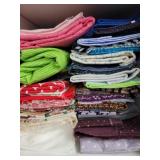 Quilters fabric Red Blue and purples