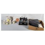 Juice set, birdhouse, towels, dried flowers