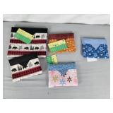 Snap pouch pull to open handmade clutches