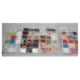Four boxes of craft beads