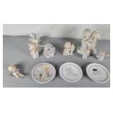 Precious Moments ornaments, plates, statues