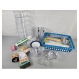 Bead sorting, Mini pins, Styrofoam wreaths