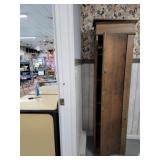Primitive Chimney Cabinet with wood shelves