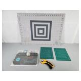 Cutting matts & Olfa fabric cutter