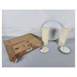 Round Mirror Centerpieces New In Box - Twelve 10"
