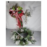 Christmas Wreath & 2 Other Hanging 24"