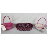 Handmade wrapped baskets & bowl