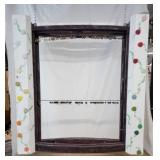 Repurposed curved window display rack