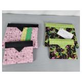 Two, two piece sets handmade clutch