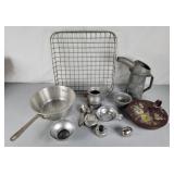 Vintage metal and pewter