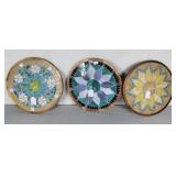 Mosaic glass serving trays
