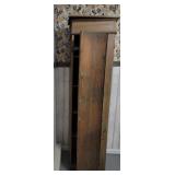 Primitive Chimney Cabinet with wood shelves
