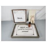 Wooden wall art & other dï¿½cor