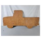 Plywood cut out truck - Christmas in IN logo