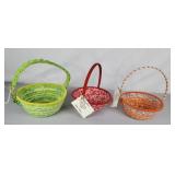Handmade wrapped baskets