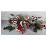 Christmas floral table top/mantle piece