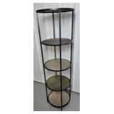 Metal round shelf