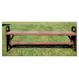 Wood Bench 11"D x 50" L x 20"H at handles