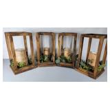 Lantern candle center pieces