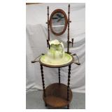 Washstand with bowl & pitcher
