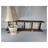 Display Shelf & Table Lamp