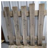 Barnwood picket fence decor
