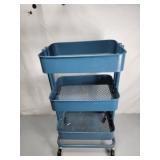 Metal Rolling Utility 3 Shelf Cart 31" tall