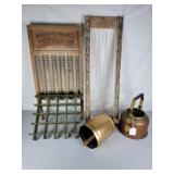 Washboard, Divider Shelf, Lg Bell Teapot