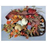 Fall Dï¿½cor in mini tobacco basket MSRP $65