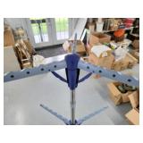 Clothes drying rack, feather duster & totes