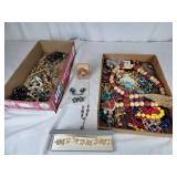 Costume jewelry: earrings, necklaces, bracelets