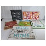 Canvas & wood wall art