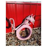 Rubber Pink Pegasus Tire Swing