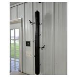 Antique rope bed spindles repurposed hangers