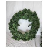 Seven new 24" greenery wreaths