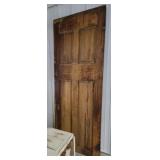 Antique 4 panel solid wood door
