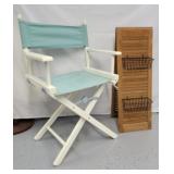 Directors chair & shutter book stand