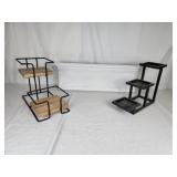 Wall shelf & tiered display shelves