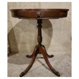 Duncan Phyfe Round Lamp Table 25"D x 28"H