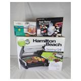Hamilton Beach Searing Grill & 2 food choppers