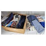 Denim, satin, & cotton fabrics